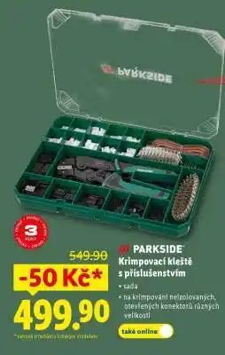 Lidl PARKSIDE Krimpovací kleště s příslušenstvím nabídka