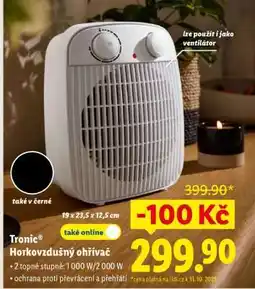 Lidl Tronic Horkovzdušný ohřívač nabídka