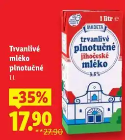 Lidl TRVANLIVÉ MLÉKO PLNOTUČNÉ nabídka