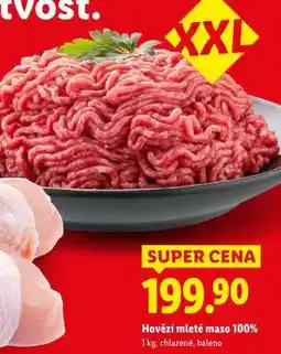 Lidl Hovězí mleté maso 100 % nabídka