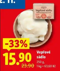 Lidl Vepřové sádlo nabídka