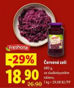 Lidl Červené zelí nabídka