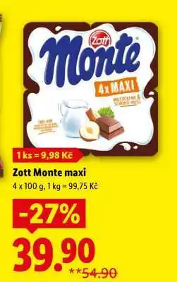 Lidl Zott MONTE MAXI nabídka