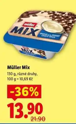 Lidl Müller Mix nabídka