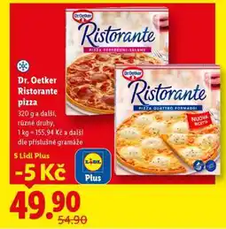 Lidl DR. Oetker Ristorante pizza nabídka