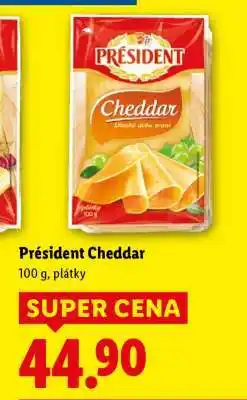Lidl Président Cheddar nabídka