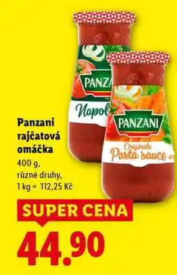 Lidl PANZANI RAJČATOVÁ OMÁČKA nabídka