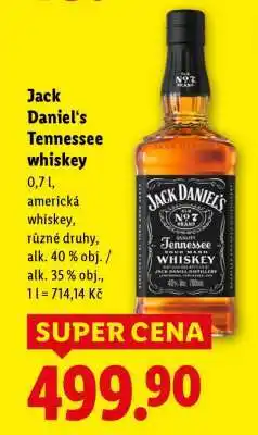 Lidl JACK DANIEL‘S Tennessee whiskey nabídka