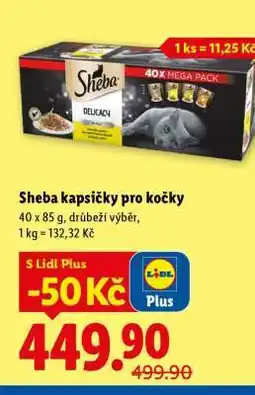 Lidl Sheba kapsičky pro kočky nabídka