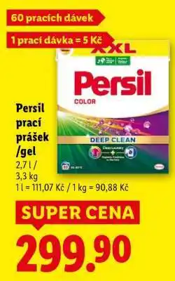 Lidl Persil prací prášek/gel nabídka