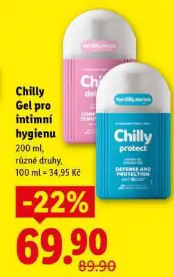Lidl Chilly Gel pro intimní hygienu nabídka