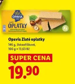 Lidl Opavia Zlaté Oplatky nabídka