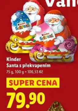 Lidl Kinder Santa s překvapením nabídka