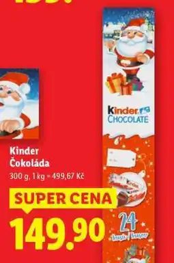 Lidl Kinder čokoláda nabídka