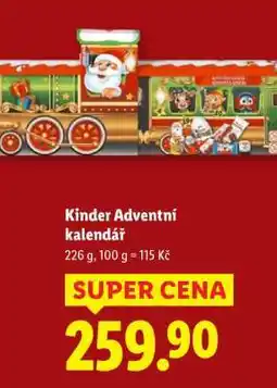 Lidl KINDER ADVENTNÍ KALENDÁŘ nabídka