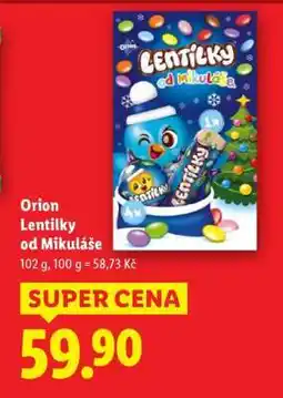 Lidl Orion Lentilky od Mikuláše nabídka