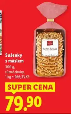Lidl Sušenky s máslem nabídka