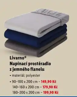 Lidl Livarno Napínací prostěradlo z jemného flanelu nabídka