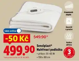 Lidl Sensiplast Nahřívací podložka nabídka