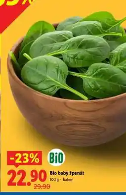 Lidl BIO BABY ŠPENÁT nabídka