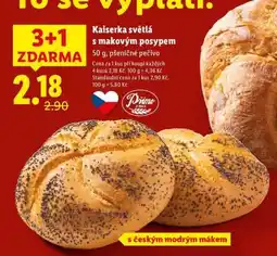 Lidl KAISERKA SVĚTLÁ S MAKOVÝM POSYPEM nabídka