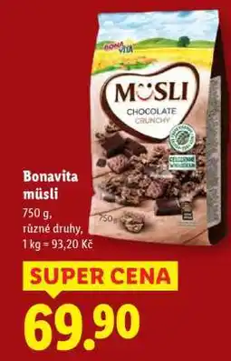 Lidl Bonavita Müsli nabídka