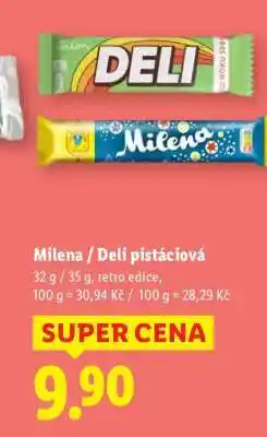 Lidl MILENA / DELI PISTÁCIOVÁ nabídka