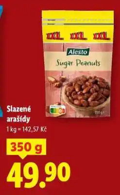 Lidl Slazené arašídy nabídka