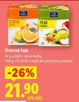 Lidl Ovocné čaje nabídka