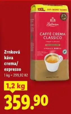 Lidl Bellarom Caffè Crema Classico nabídka