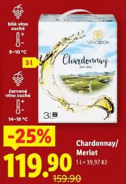 Lidl CHARDONNAY / MERLOT nabídka