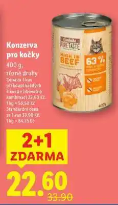 Lidl Konzerva pro kočky nabídka