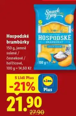 Lidl Hospodské brambůrky nabídka