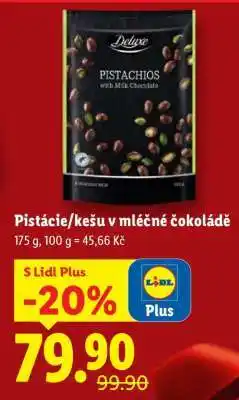 Lidl Pistácie/Kešu v mléčné čokoládě nabídka