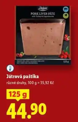 Lidl Játrová paštika nabídka