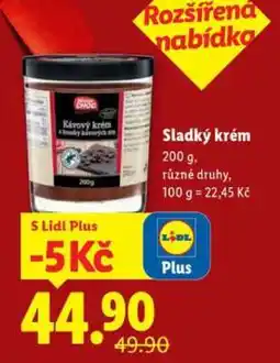 Lidl Sladký krém nabídka