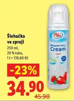 Lidl Šlehačka ve spreji nabídka