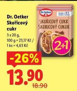 Lidl Dr. Oetker Skořicový cukr nabídka