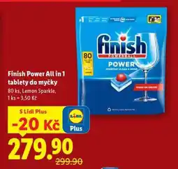 Lidl Finish Power All in 1 tablety do myčky nabídka