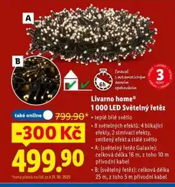 Lidl Livarno home 1 000 LED Světelný řetěz nabídka