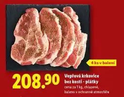 Lidl Vepřová krkovice bez kosti – plátky nabídka