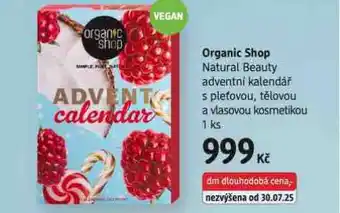 dm drogerie Organic shop adventní kalendář nabídka