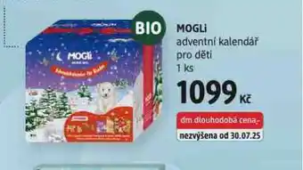 dm drogerie Mogli adventní kalendář pro děti nabídka