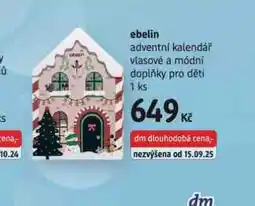 dm drogerie Ebelin adventní kalendář nabídka