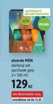 dm drogerie Alverde men dárkový set nabídka