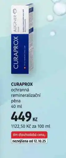 dm drogerie Curaprox ochranná remineralizační pěna nabídka