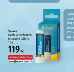 dm drogerie Saloos rýma a nachlazení inhalační tyčinka nabídka