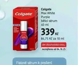dm drogerie Colgate max bělicí sérum nabídka