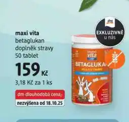 dm drogerie Maxi vita betaglukan nabídka