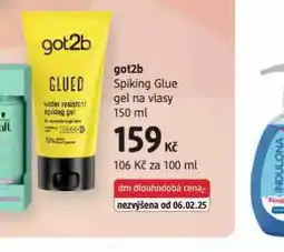 dm drogerie Got2b gel na vlasy nabídka